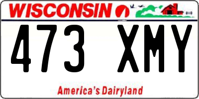 WI license plate 473XMY