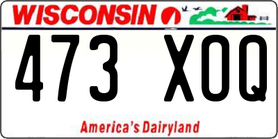 WI license plate 473XOQ