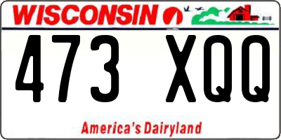 WI license plate 473XQQ
