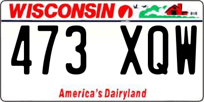 WI license plate 473XQW