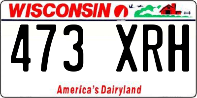 WI license plate 473XRH