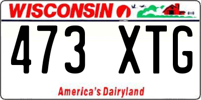 WI license plate 473XTG