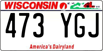 WI license plate 473YGJ