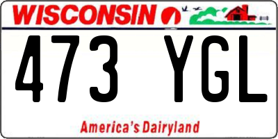 WI license plate 473YGL