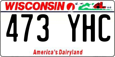 WI license plate 473YHC