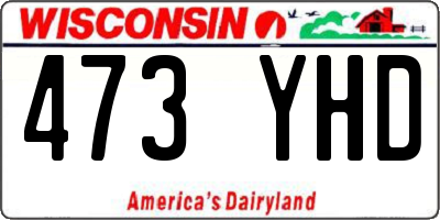 WI license plate 473YHD