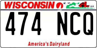 WI license plate 474NCQ