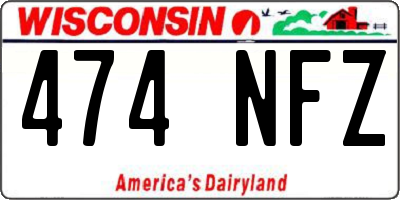 WI license plate 474NFZ