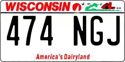 WI license plate 474NGJ
