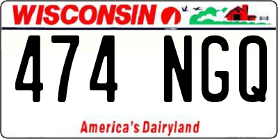 WI license plate 474NGQ