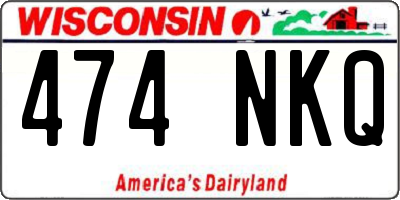 WI license plate 474NKQ