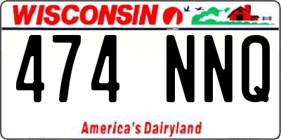 WI license plate 474NNQ
