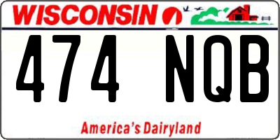 WI license plate 474NQB