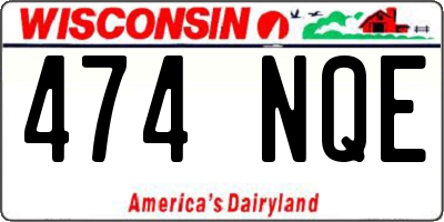 WI license plate 474NQE