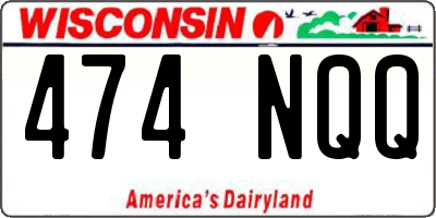 WI license plate 474NQQ