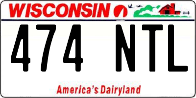 WI license plate 474NTL