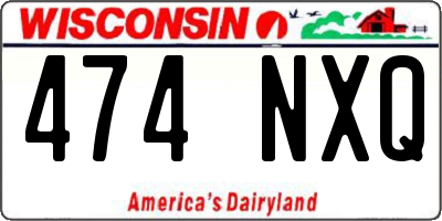 WI license plate 474NXQ