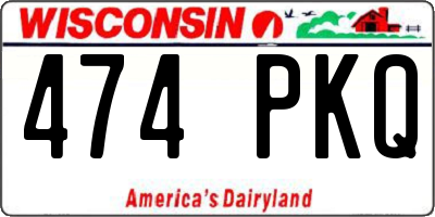 WI license plate 474PKQ