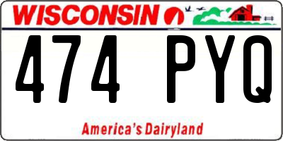 WI license plate 474PYQ