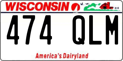 WI license plate 474QLM