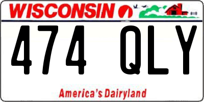 WI license plate 474QLY