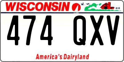 WI license plate 474QXV
