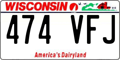 WI license plate 474VFJ
