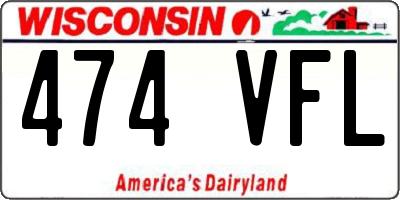 WI license plate 474VFL
