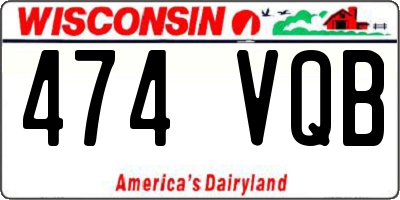 WI license plate 474VQB