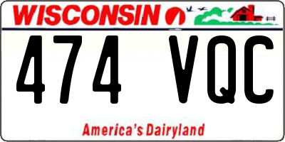 WI license plate 474VQC
