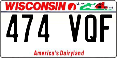 WI license plate 474VQF