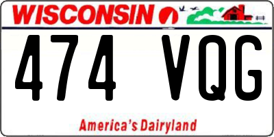 WI license plate 474VQG