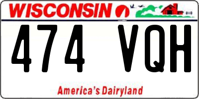 WI license plate 474VQH