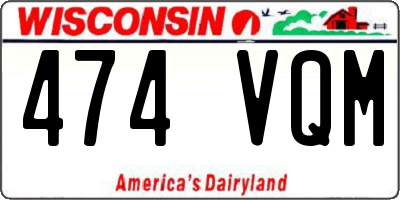 WI license plate 474VQM