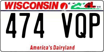 WI license plate 474VQP