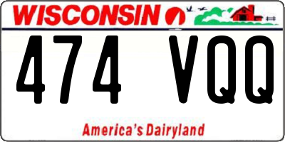 WI license plate 474VQQ