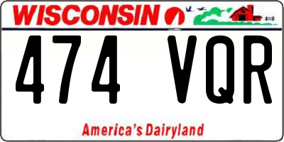 WI license plate 474VQR
