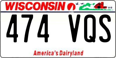 WI license plate 474VQS