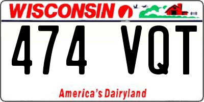 WI license plate 474VQT