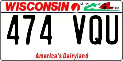 WI license plate 474VQU