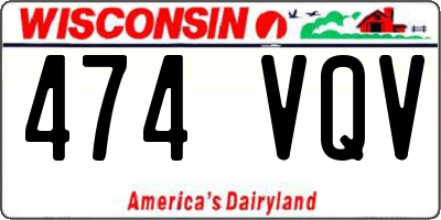 WI license plate 474VQV