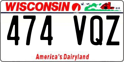 WI license plate 474VQZ