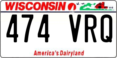 WI license plate 474VRQ