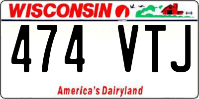 WI license plate 474VTJ