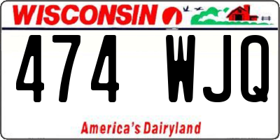 WI license plate 474WJQ