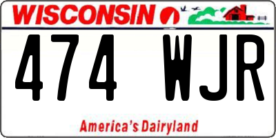 WI license plate 474WJR