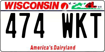 WI license plate 474WKT