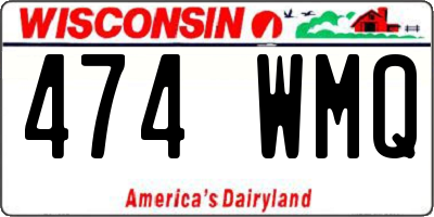 WI license plate 474WMQ