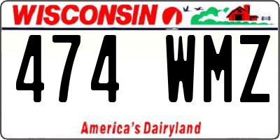 WI license plate 474WMZ