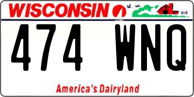 WI license plate 474WNQ